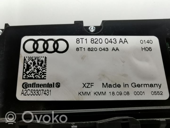 Audi A4 S4 B8 8K Ilmastoinnin ohjainlaite 8T1820043AA