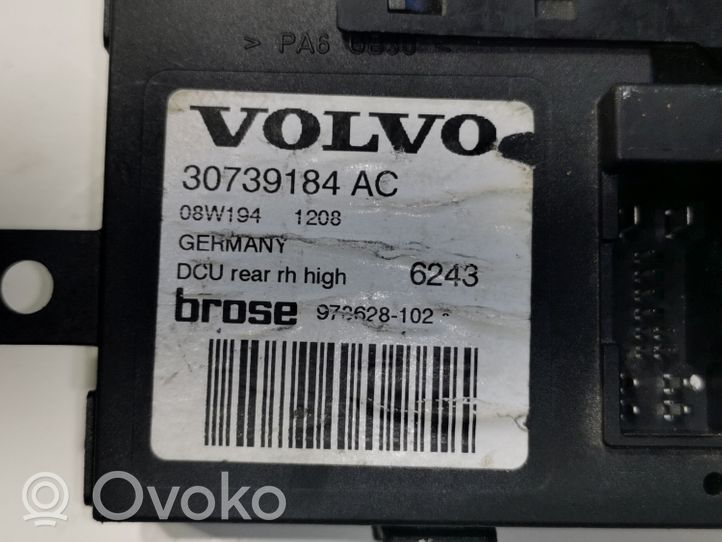 Volvo V50 Silniczek podnoszenia szyby drzwi tylnych 30739184AC