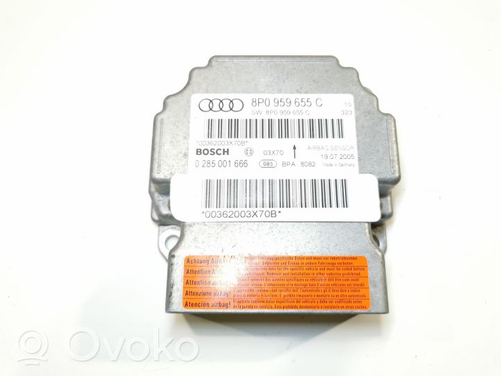 Audi A3 S3 8P Module de contrôle airbag 8P0959655C