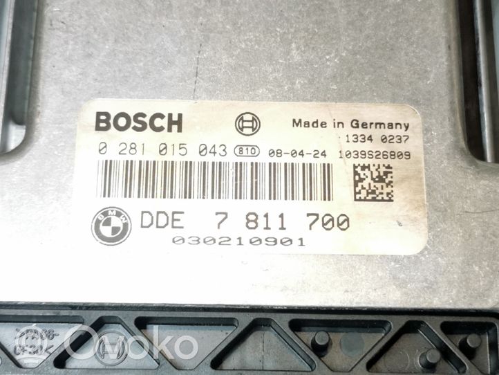 BMW 5 E60 E61 Aizdedzes ECU komplekts 0281015043