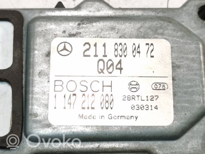 Mercedes-Benz E W211 Czujnik jakości powietrza 2118300472