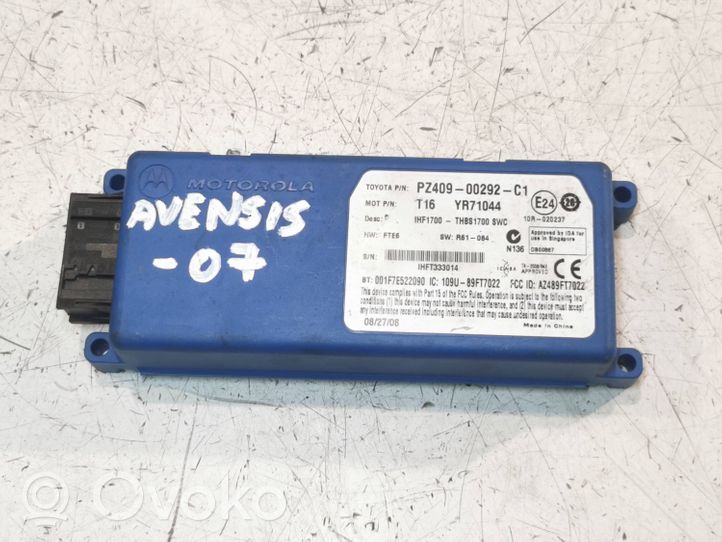 Toyota Avensis T250 Moduł / Sterownik Bluetooth PZ4090029201