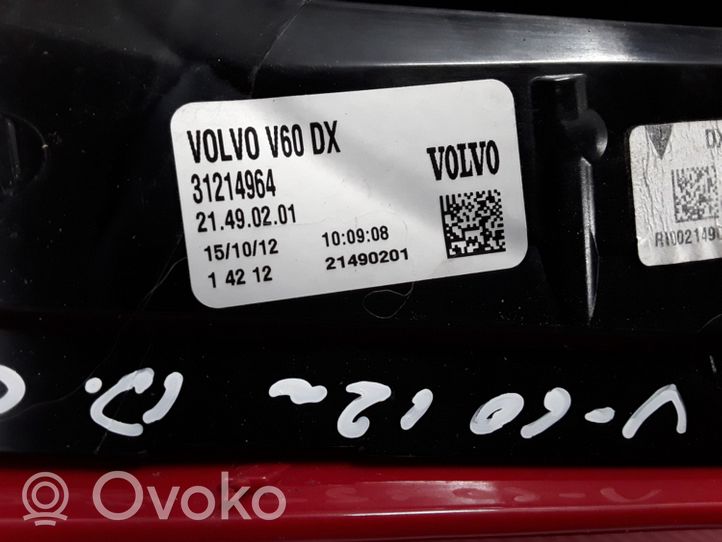 Volvo V60 Luci posteriori 31214964