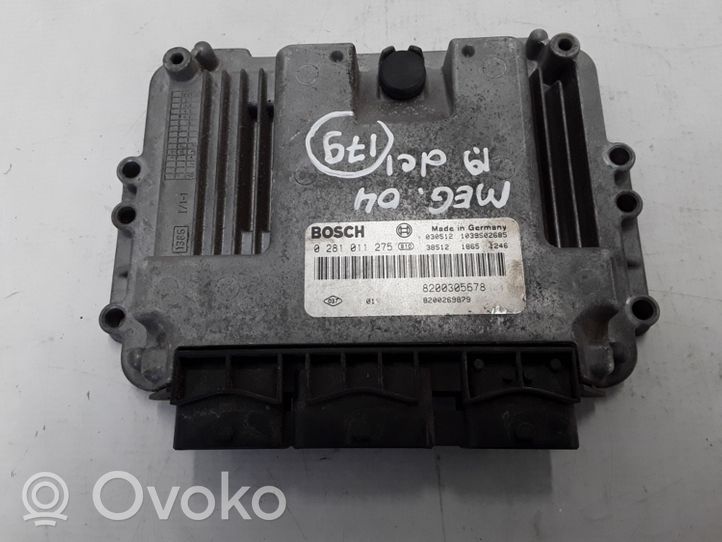 Renault Megane II Komputer / Sterownik ECU i komplet kluczy 