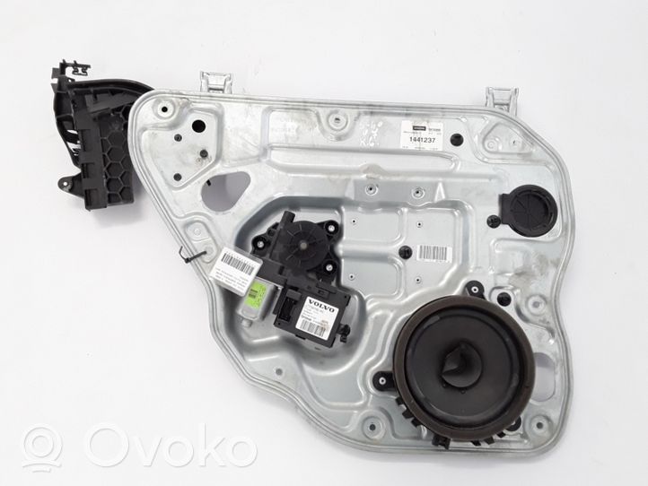 Volvo S40 Mechanizm podnoszenia szyby tylnej bez silnika 8679082