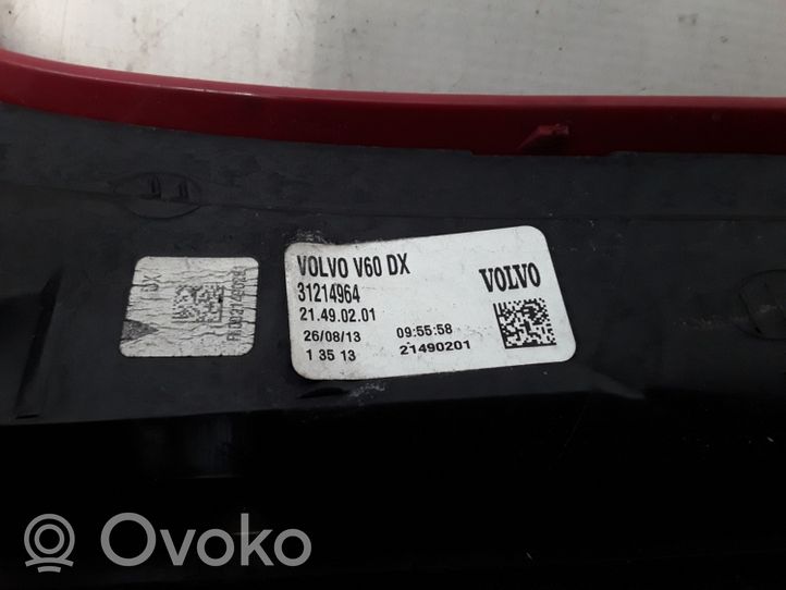 Volvo V60 Luz trasera/de freno 31214964