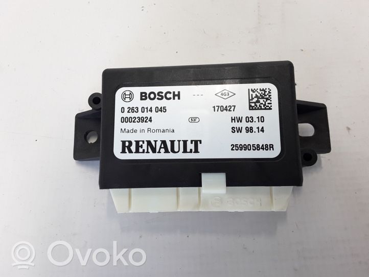 Renault Clio IV Pysäköintitutkan (PCD) ohjainlaite/moduuli 259905848R