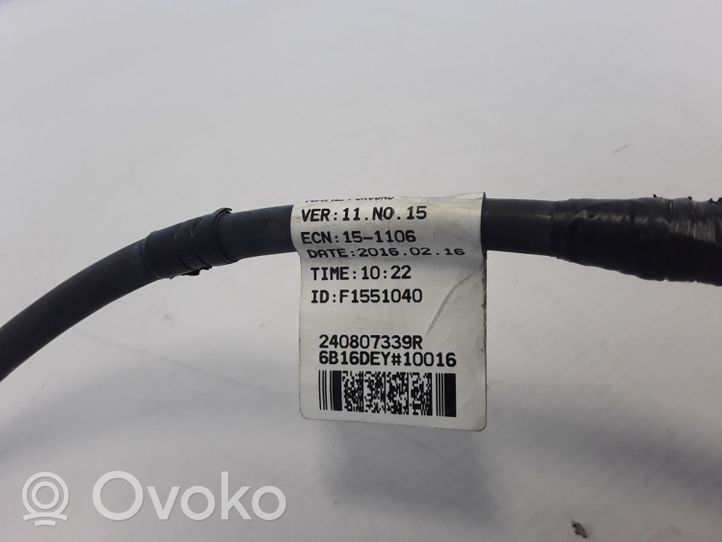 Renault Koleos II Câble négatif masse batterie 240807339R