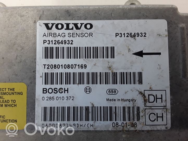 Volvo XC70 Oro pagalvių valdymo blokas 31264932