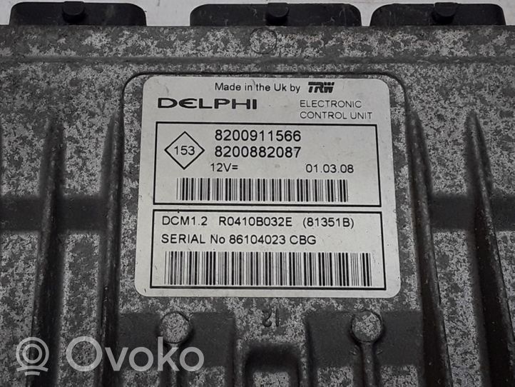 Renault Twingo II Engine ECU kit and lock set 