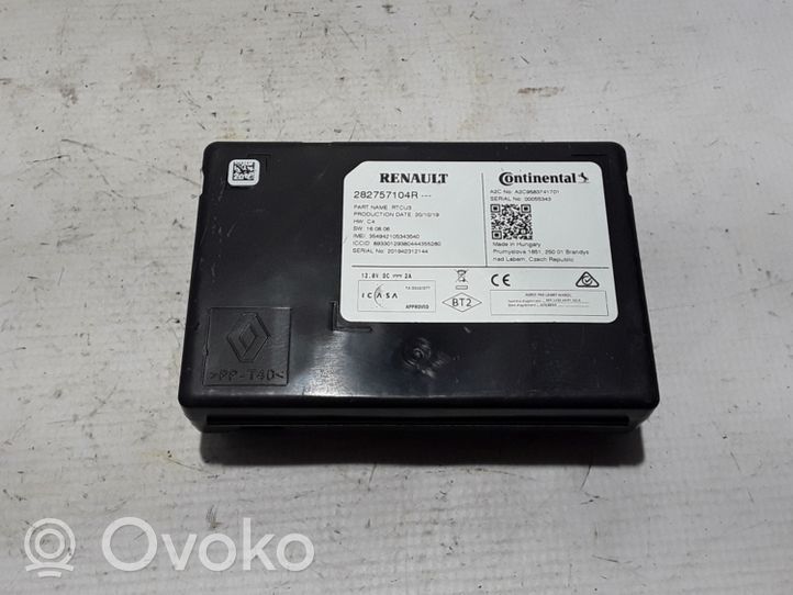 Renault Kadjar GPS navigation control unit/module 282757104R