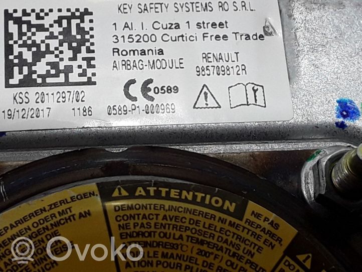 Dacia Duster II Poduszka powietrzna Airbag kierownicy 985709812R