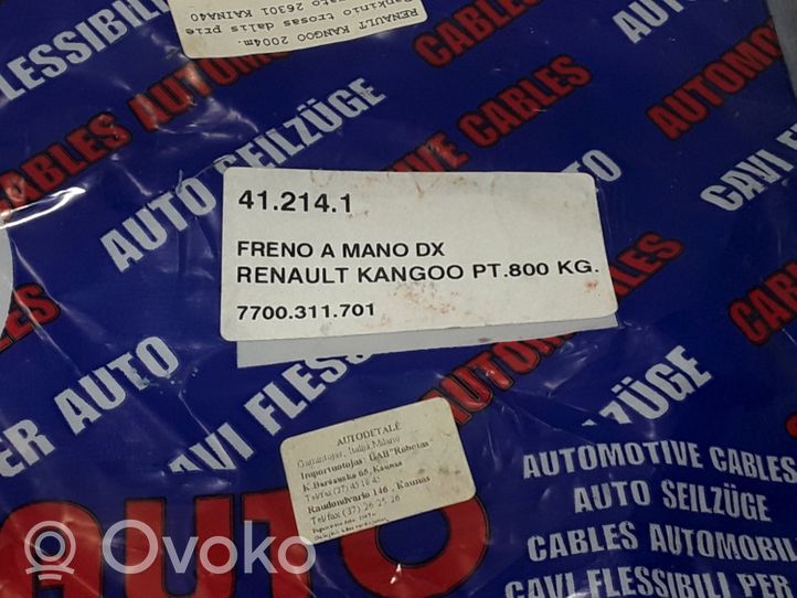 Renault Kangoo I Frein à main / câblage de frein 7700311701