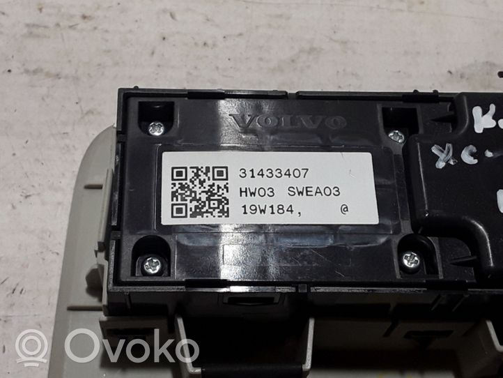 Volvo XC60 Interrupteur commade lève-vitre 31433407