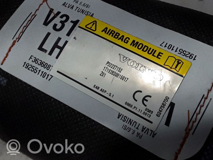 Volvo XC40 Sėdynės oro pagalvė 32227152