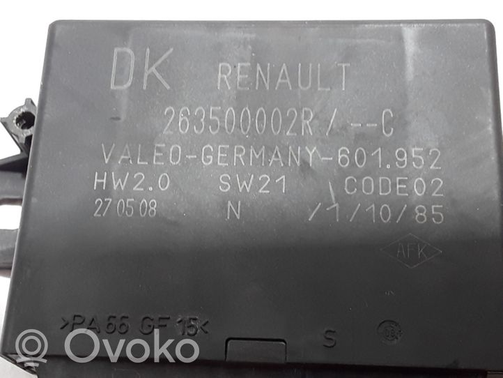 Renault Laguna III Pysäköintitutkan (PCD) ohjainlaite/moduuli 263500002R