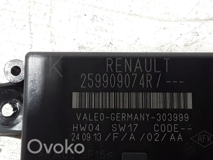Renault Megane III Pysäköintitutkan (PCD) ohjainlaite/moduuli 259909074R