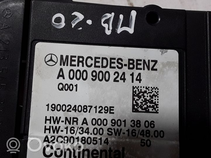Mercedes-Benz E W213 Degalų (kuro) siurblio valdymo blokas A0009002414