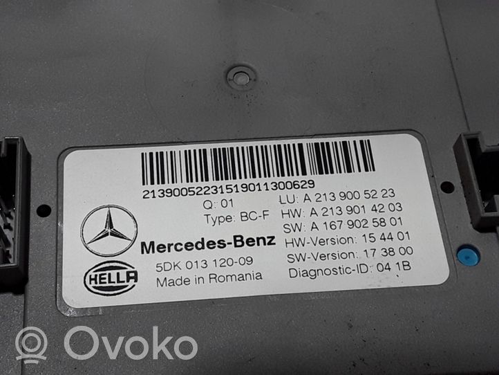 Mercedes-Benz E W213 Muut ohjainlaitteet/moduulit A2139005223