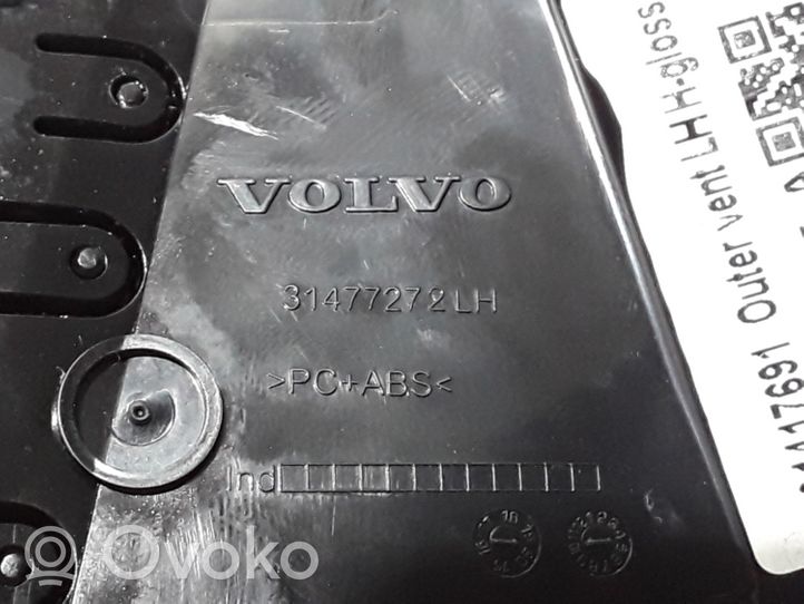 Volvo XC60 Kojelaudan sivutuuletussuuttimen kehys 31477272