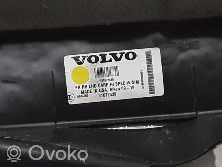 Volvo S60 Etulattiamatto 31672439