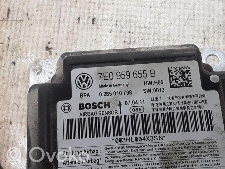 Volkswagen Caddy Turvatyynyn ohjainlaite/moduuli 7E0959655B