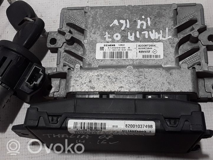 Renault Thalia I Komputer / Sterownik ECU i komplet kluczy 