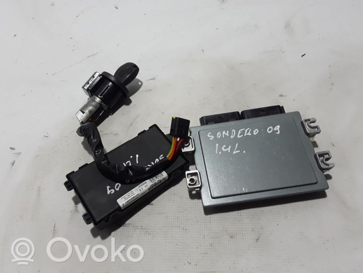 Dacia Sandero Komputer / Sterownik ECU i komplet kluczy 