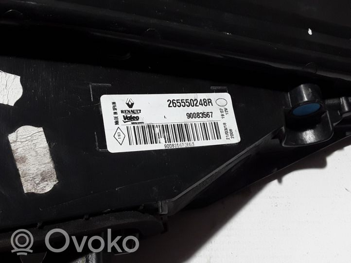 Renault Megane IV Aizmugurējais lukturis pārsegā 265550248R