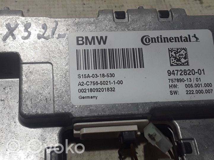BMW X3 G01 Kamera szyby przedniej / czołowej 9472820