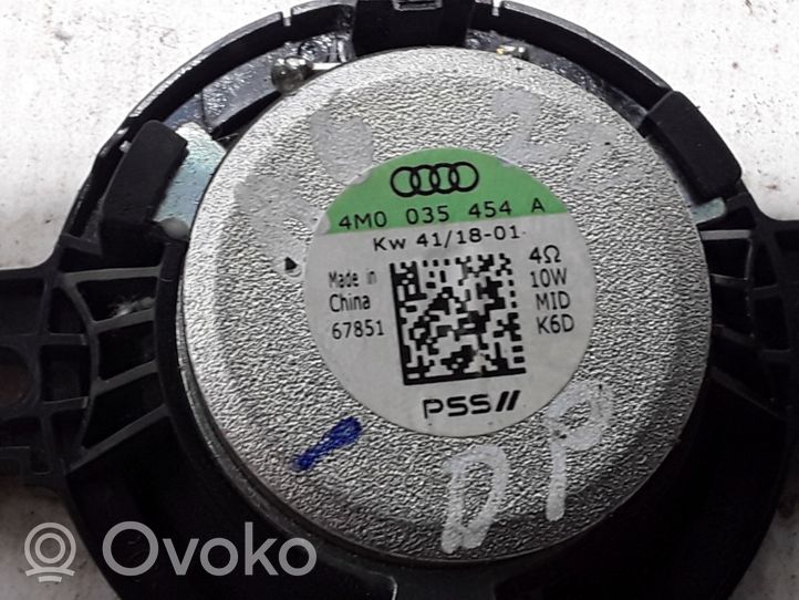 Audi A6 S6 C8 4K Enceinte haute fréquence de porte avant 4M0035454A