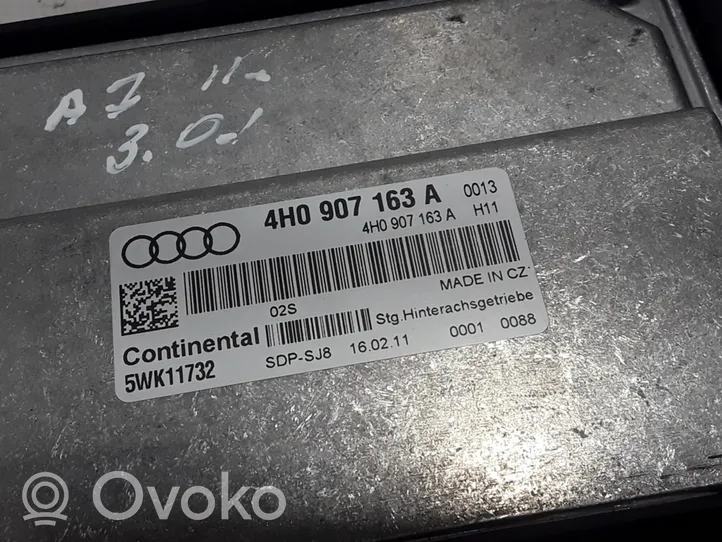 Audi A7 S7 4G Jousituksen ohjainlaite/moduuli 4H0907163A