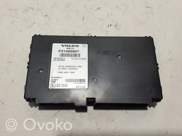 Volvo S60 Module de contrôle caméra arrière 31489807