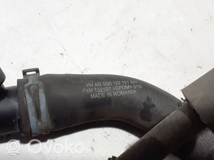 Volkswagen Golf VII Engine coolant pipe/hose 5Q0122101EN