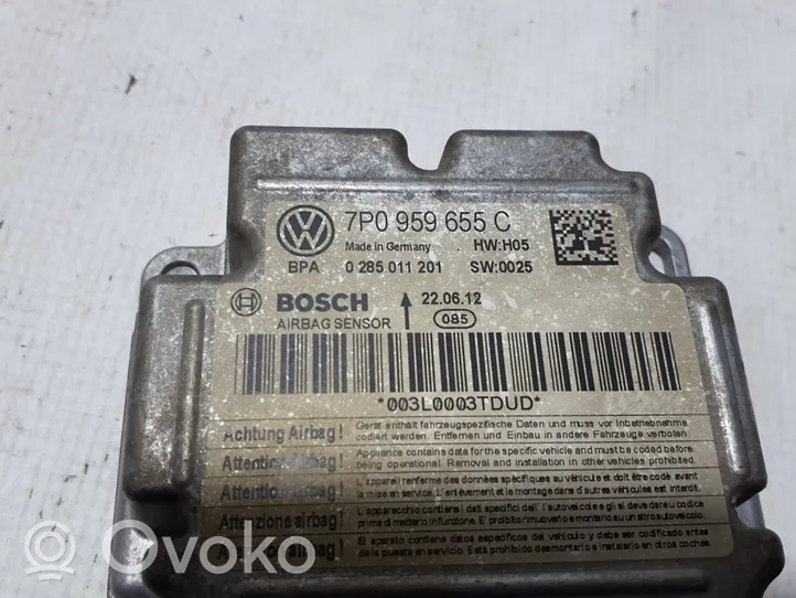 Volkswagen Touareg II Sterownik / Moduł Airbag 7P0959655C