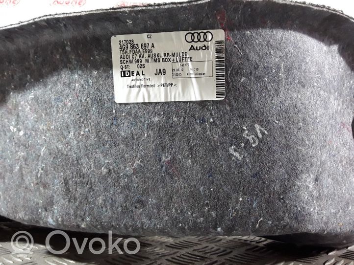 Audi A6 S6 C7 4G Wykładzina podłogowa bagażnika 4G9863697A