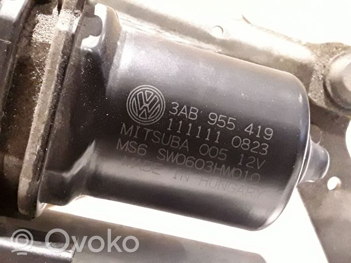 Volkswagen PASSAT B7 Tringlerie et moteur d'essuie-glace avant 3AB955023