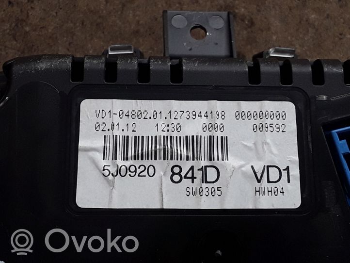 Skoda Fabia Mk2 (5J) Tachimetro (quadro strumenti) 5J0920841D