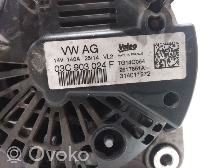 Volkswagen PASSAT B7 Generatore/alternatore 03C903024F