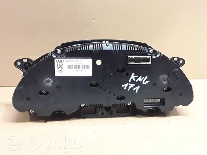 Audi A5 8T 8F Speedometer (instrument cluster) 8T0920931D