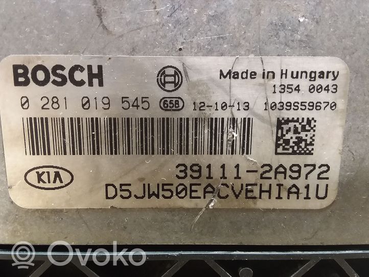 KIA Ceed Centralina/modulo del motore 391112A972