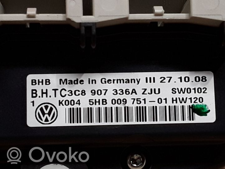 Volkswagen Golf VI Panel klimatyzacji 3C8907336A