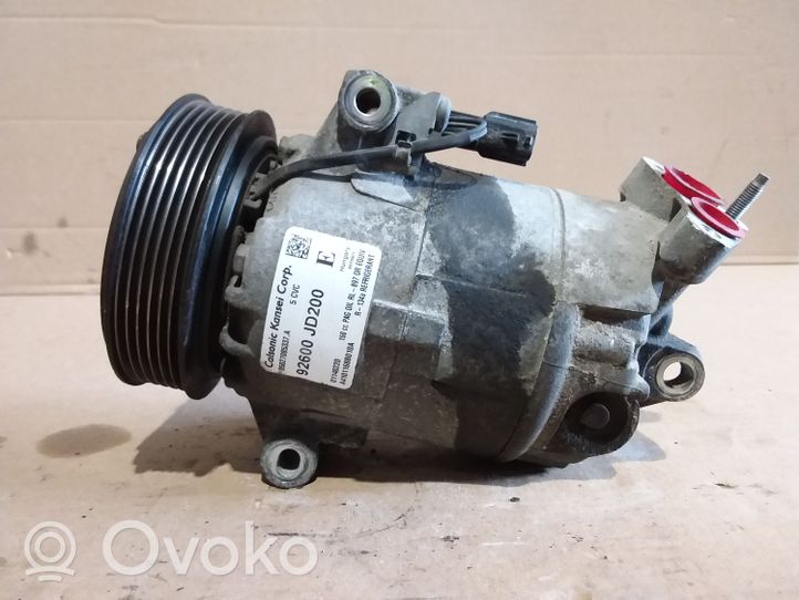 Nissan Qashqai Compressore aria condizionata (A/C) (pompa) 92600JD200