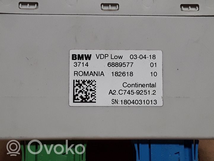 BMW 5 G30 G31 Oro pakabos valdymo blokas (galinės) 6889577