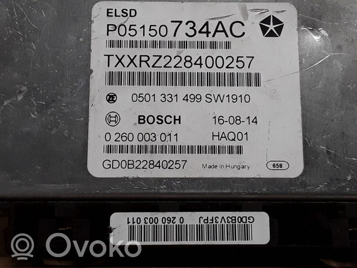 Jeep Grand Cherokee Module de contrôle de boîte de vitesses ECU P05150734AC