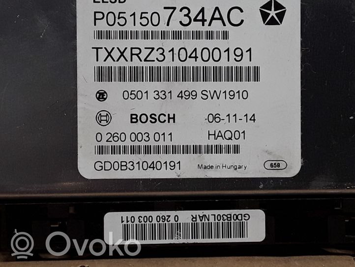 Jeep Grand Cherokee Module de contrôle de boîte de vitesses ECU P05150734AC