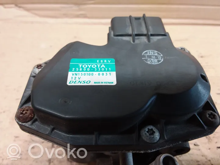 Toyota Auris 150 EGR-venttiili 2580033011