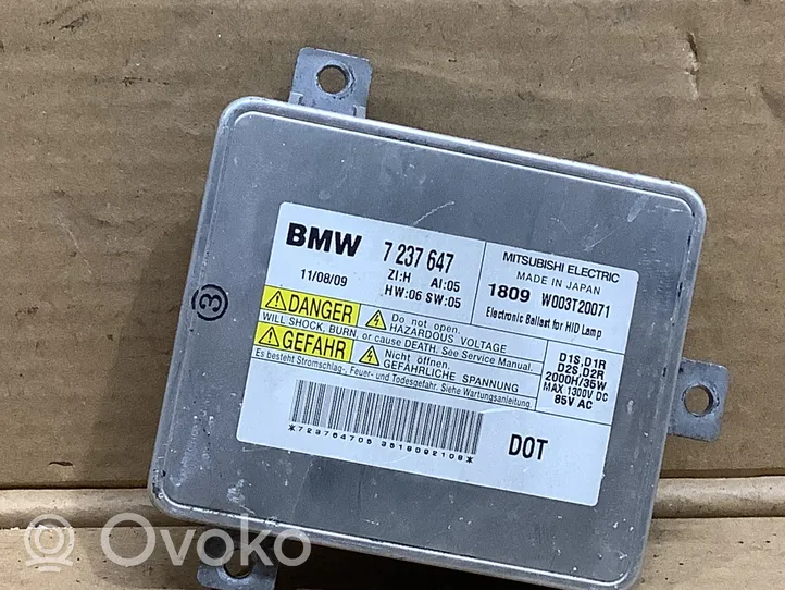 BMW 5 F10 F11 Modulo di zavorra faro Xenon 7237647