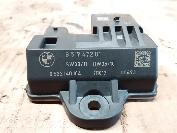 BMW 5 F10 F11 Glow plug pre-heat relay 8519472