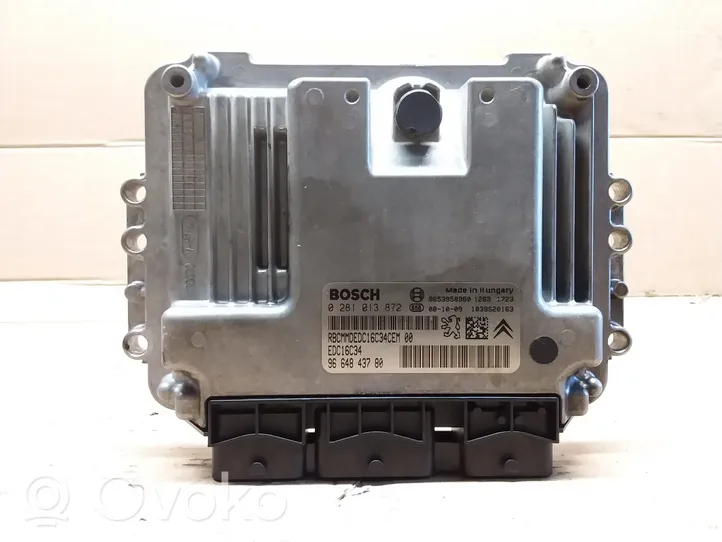 Peugeot 308 Sterownik / Moduł ECU 0281013872